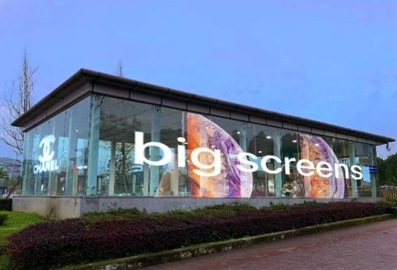 Écran transparent auto-adhésif mol de panneau de film pour l'affichage à LED