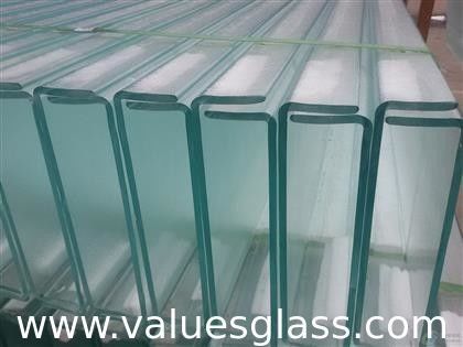 Verre d'U isolé par courant ascendant, bas verre de fer pour la décoration extérieure de mur de verre