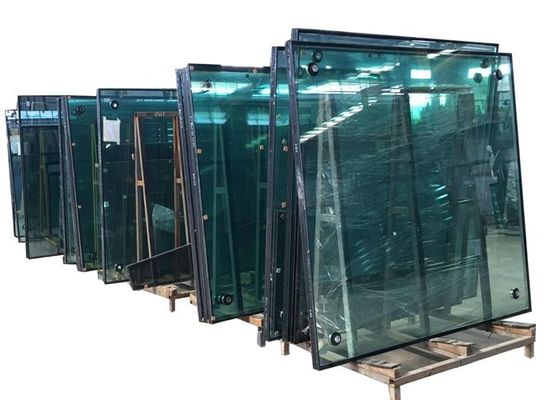 Eco Friendly Soundproof Tempered Insulated Glass Panels / Custom Tempered Glass