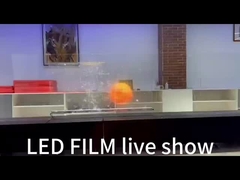 Écran d'affichage à film cristallin LED transparent et flexible